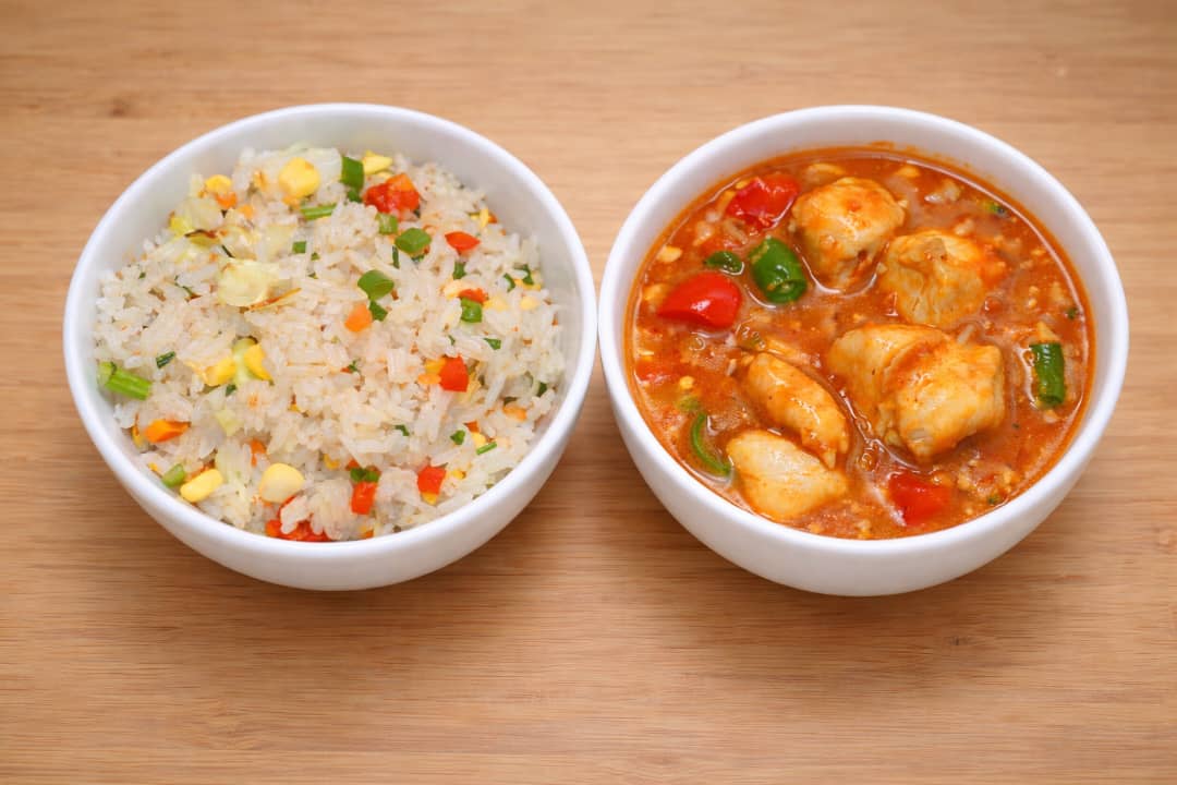 Combo 1 Combo 1 (1 Spring Roll, Vegetable Fried Rice, Chicken in Chilli Sauce) - Image 1