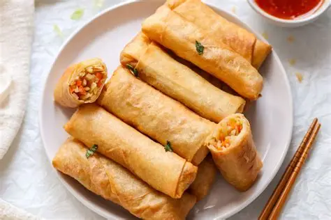 vegetable spring rolls Vegetable Spring Roll (2pcs) - Image 1